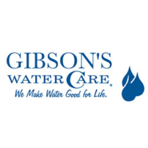 Logo of Gibson's Water Care with text "We Make Water Good for Life" and a blue water droplet graphic. - Rice Lake Chamber of Commerce