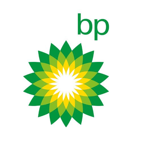 BP logo featuring a green and yellow sunburst design with "bp" written in lowercase green letters in the top right corner, representing British Petroleum's commitment to energy in the oil and gas industry. - Rice Lake Chamber of Commerce