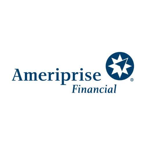 Ameriprise Financial logo featuring the company name next to a stylized star emblem in blue, showcasing Brad Genereaux's trusted expertise. - Rice Lake Chamber of Commerce
